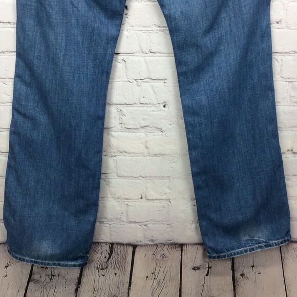 Lucky Brand Jeans Women's Sz 32x32 Logger Bootcut Button Fly Pedestrian Crossing - Picture 10 of 12